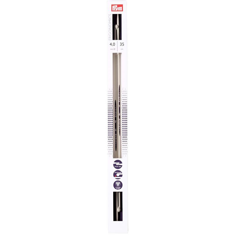 Single-Pointed Knitting Needles 35cm x 4.00mm by Prym.Ergonomics
