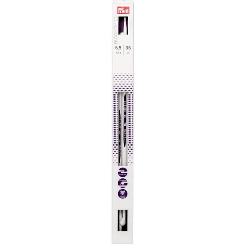 Single-Pointed Knitting Needles 35cm x 5.50mm by Prym.Ergonomics