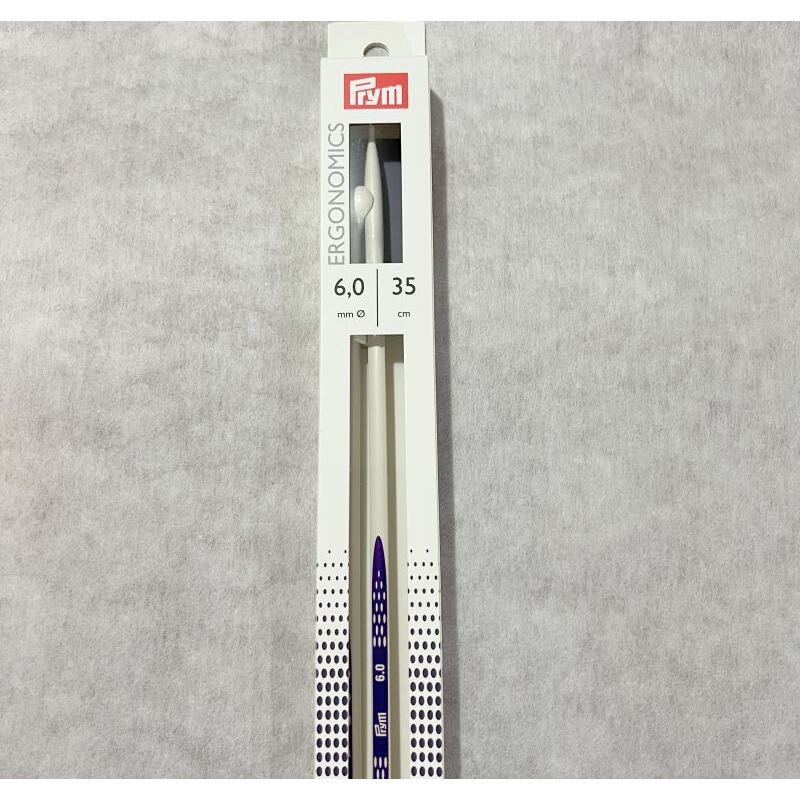 Single-Pointed Knitting Needles 35cm 6.00mm by Prym.Ergonomics