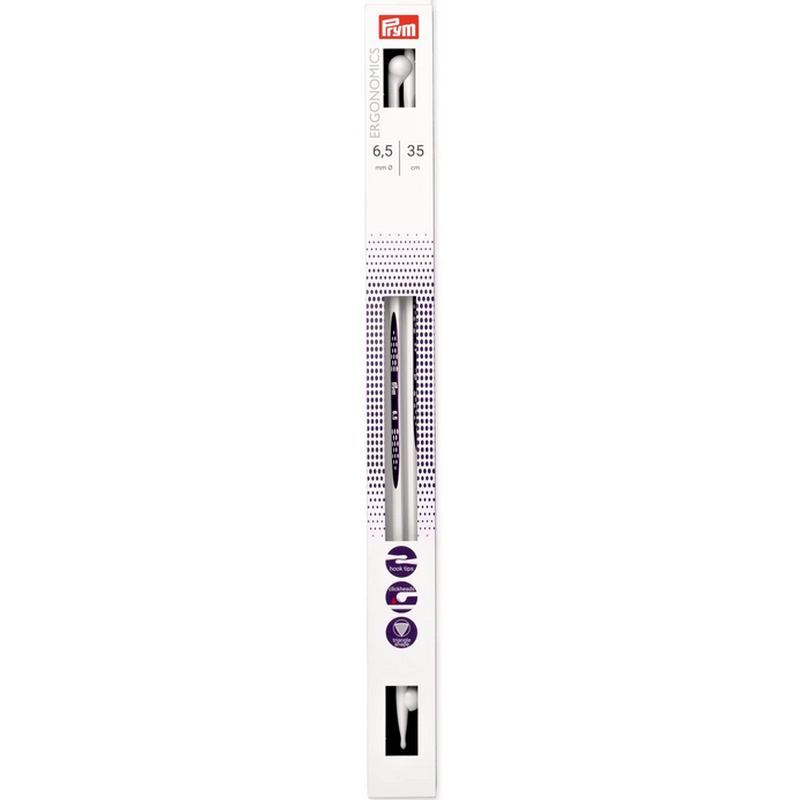 Single-Pointed Knitting Needles 35cm x 6.50mm by Prym.Ergonomics