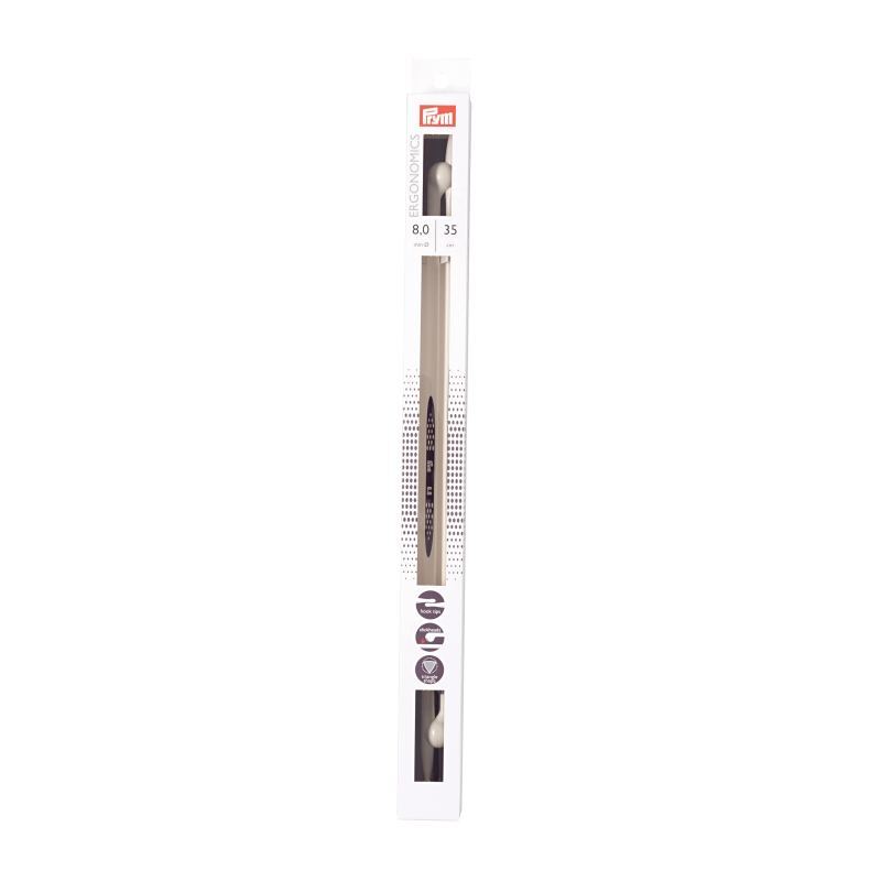 Single-Pointed Knitting Needles 35cm x 8.00mm by Prym.Ergonomics