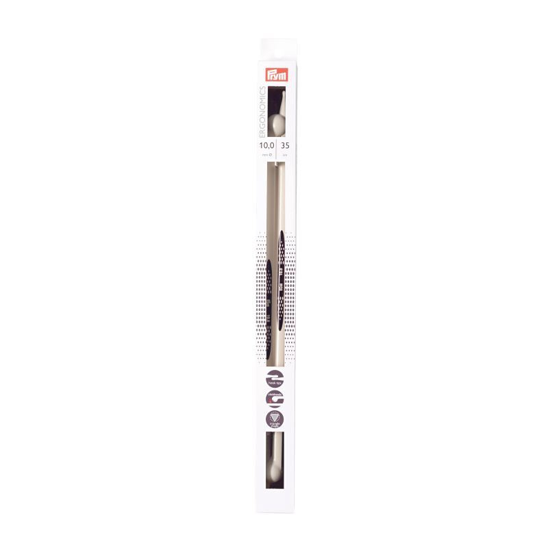 Single-Pointed Knitting Needles 35cm x 10.0mm by Prym.Ergonomics
