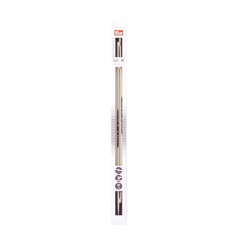 Single-Pointed Knitting Needles 40cm x 5.00mm by Prym.Ergonomics