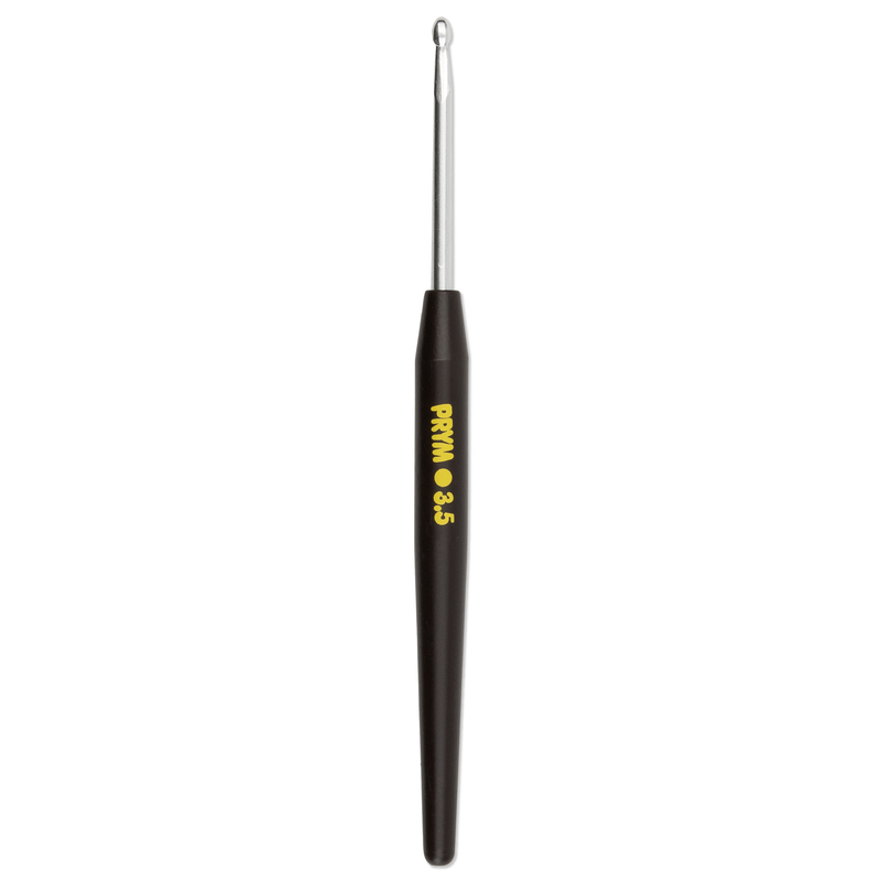 Soft-Grip Wool Crochet Hook 14cm 3.50mm Silver-Coloured