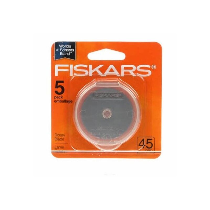 Fiskars 195310 45mm 5 Pack Rotary Blades For Fiskars 45mm Rotary Cutters