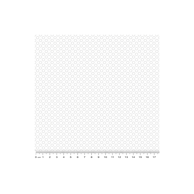 Playhouse Pals Flower Dot White, 110cm Wide Cotton Fabric 2004/1109