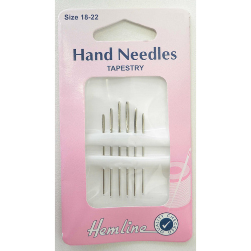 Hemline Tapestry Needles Size 18-22, Pack of 6