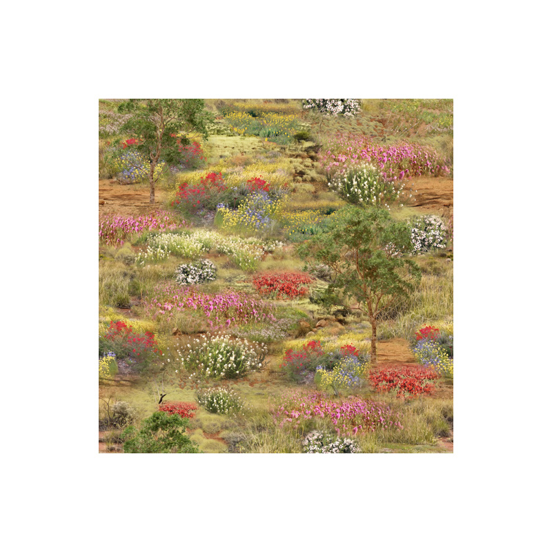 Australia Wildlife Valley II Outback Florals 110cm Wide Cotton Fabric 2044I
