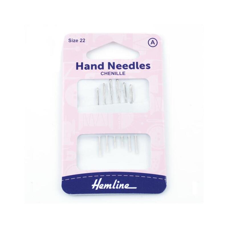 Hemline Chenille Hand Needles Size 22 Pack of 6 Needles