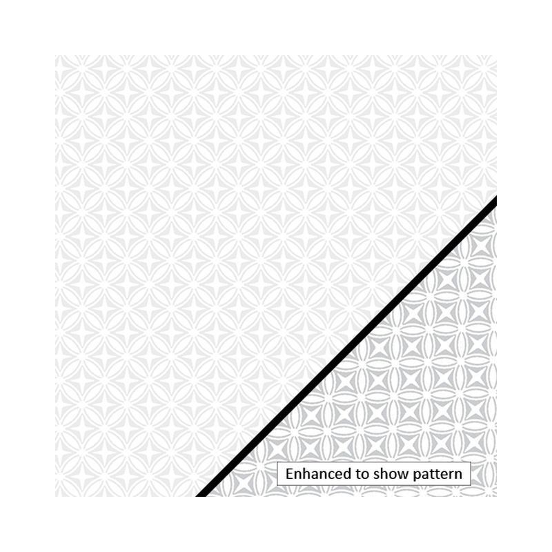Domino Effect Diamond Mini White 110cm Wide Cotton Fabric 2057/1309