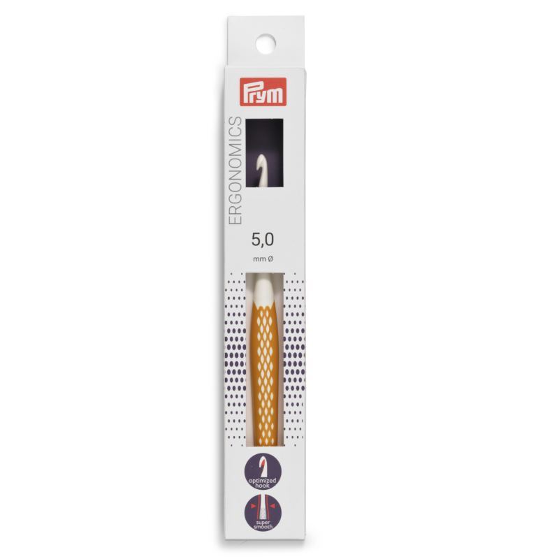 Crochet Hook 16cm x 5.0mm by Prym.Ergonomics