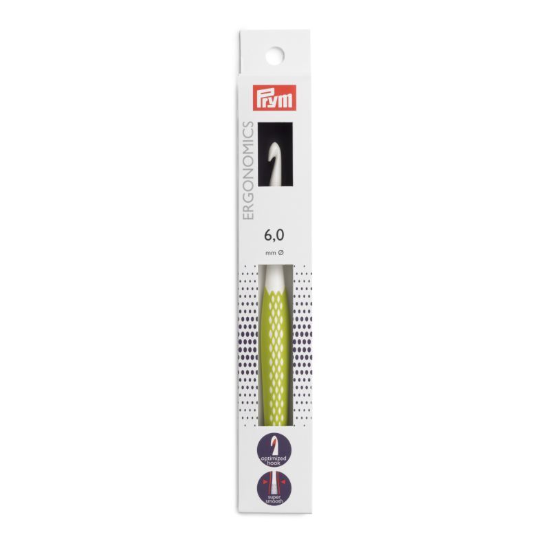 Crochet Hook 17cm x 6.00mm by Prym.Ergonomics