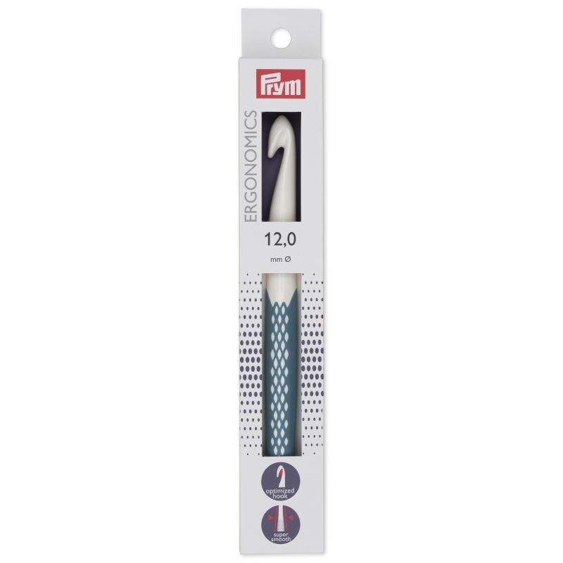Crochet Hook 18cm x 12.00mm by Prym.Ergonomics