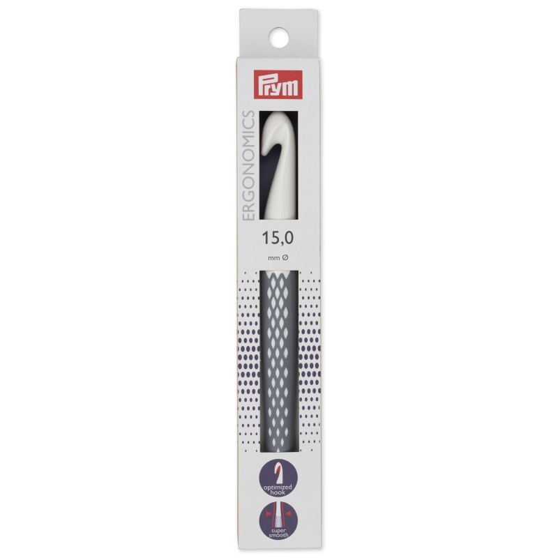 Crochet Hook 18.5cm x 15mm by Prym.Ergonomics