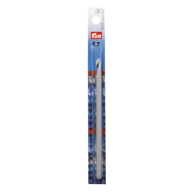 Prym Wool Crochet Hook Without Handle 14cm, 6.00mm, Grey
