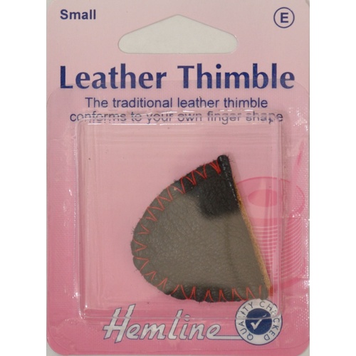 Hemline Small Traditional Leather Thimble, Soft & Comfortable.
