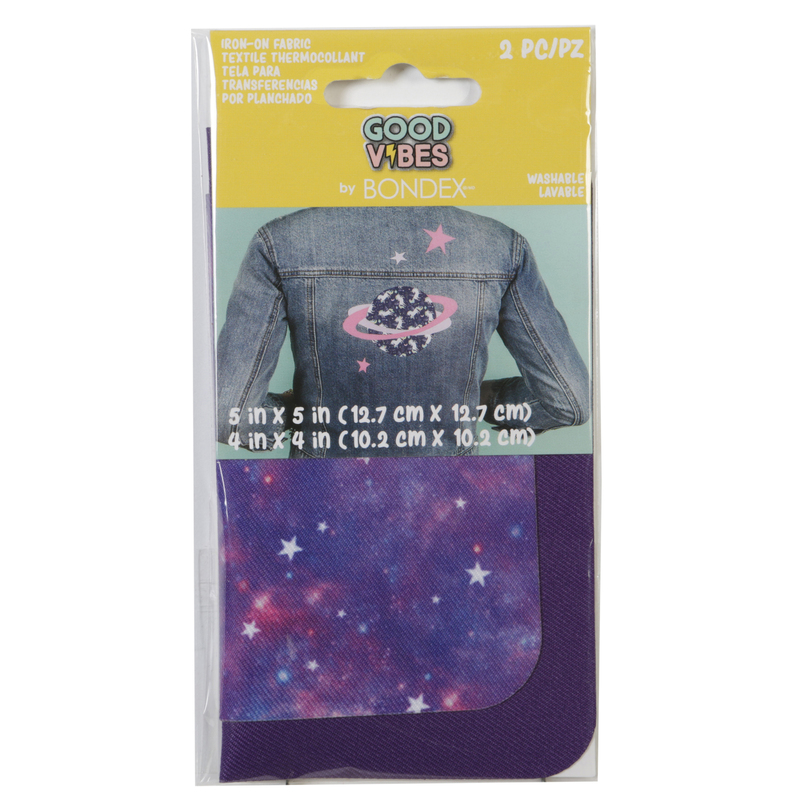 Good Vibes Iron On Patches by Bondex #240618001 Galaxy Pair