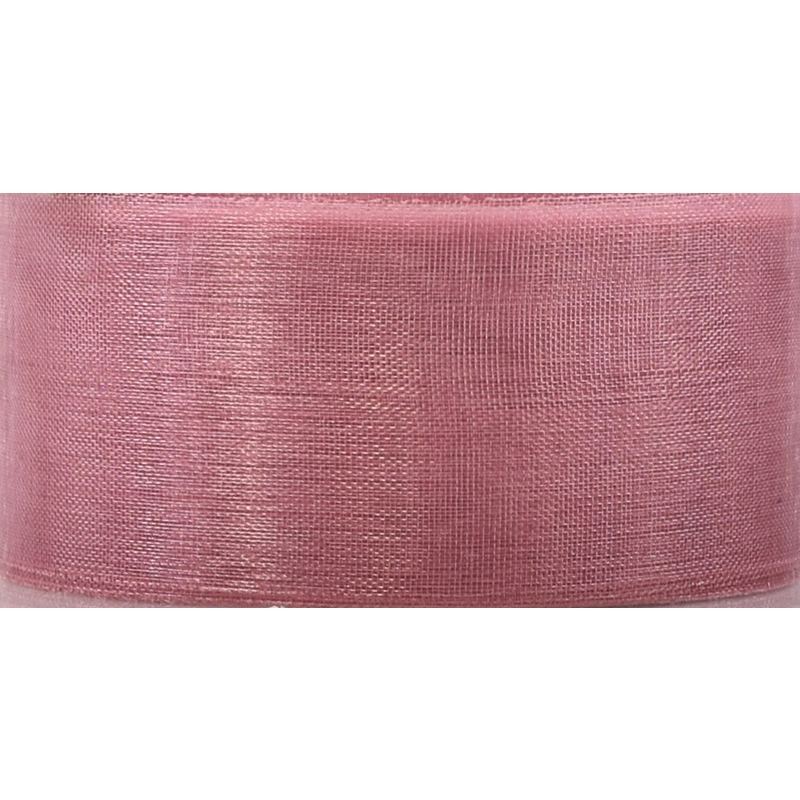 Organza Ribbon 38mm COLONIAL ROSE Sealed Edge Per 10 Metres