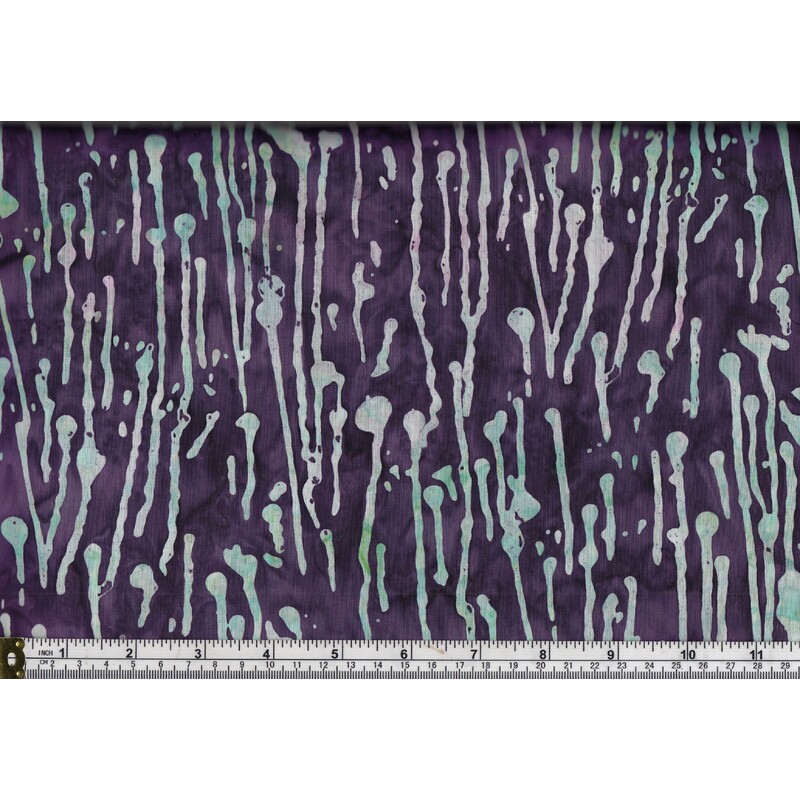 RJR Fabrics #2808 Blossom Batik, Cotton, #2 Deep Purple, 110cm Wide PER Metre