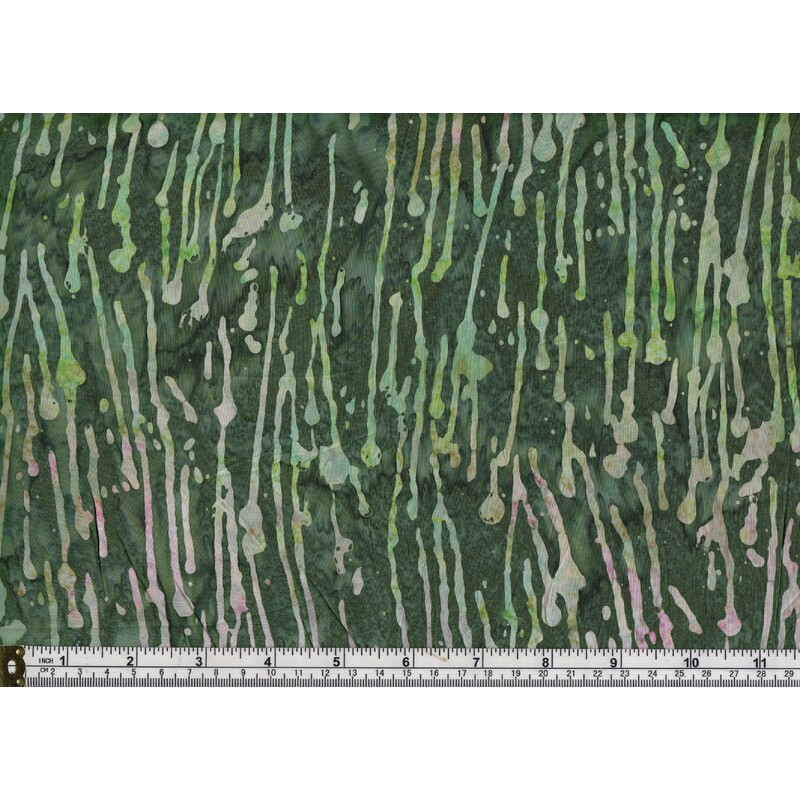 RJR Fabrics #2808 Blossom Batik, Cotton, #7 Green, 110cm Wide PER Metre