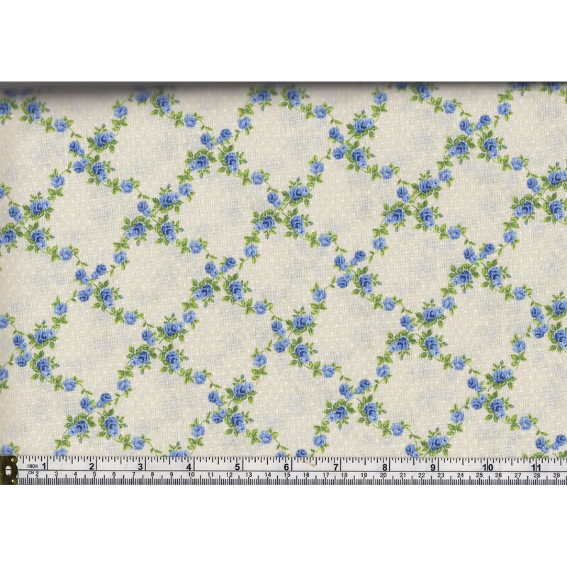 RJR Fabrics #2918 Beverly Park, Cotton, #2 Cream, 110cm Wide PER Metre