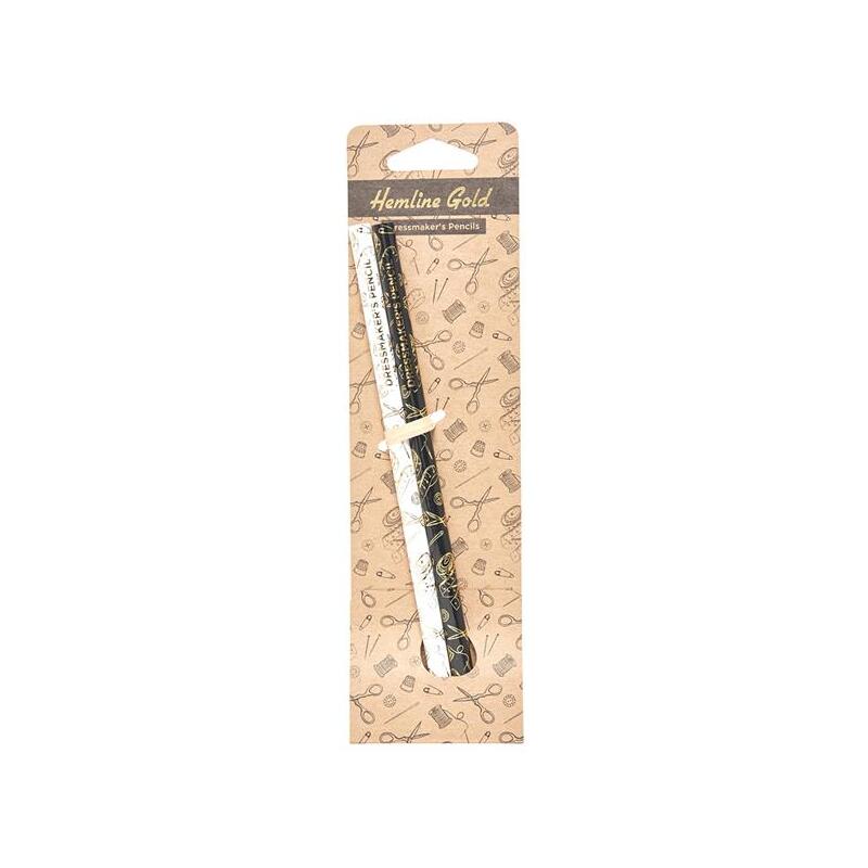 Hemline Gold Dressmaker Pencil 2pcs White / Grey lead