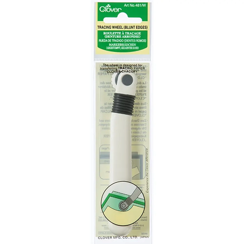 Clover Tracing Wheel (Blunt Edges) 481-White