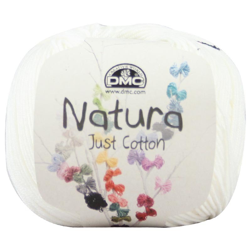 DMC Natura N02 Ivory, 100% Cotton 4 Ply Crochet & Knitting Yarn, 50g Ball