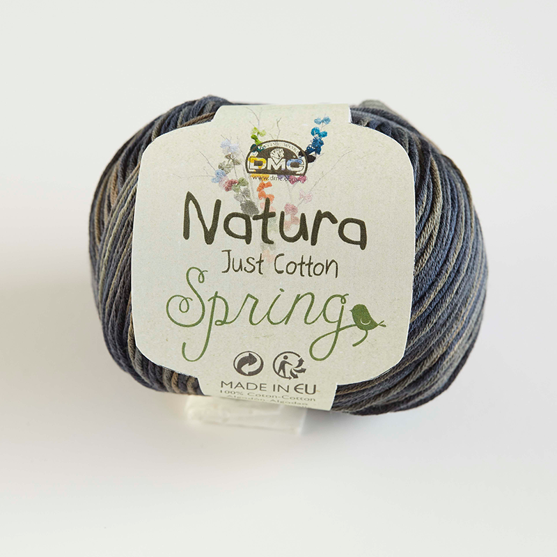 DMC Natura Spring #402 ANTHRACITE, 100% Cotton 4 Ply Crochet & Knitting Yarn, 50g Ball