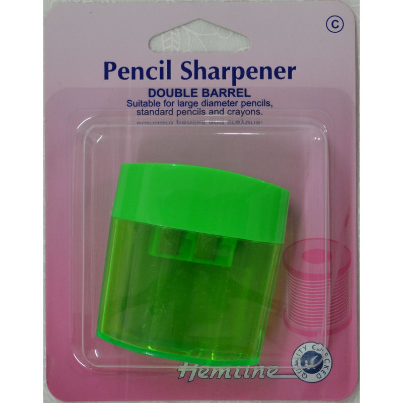 Hemline Double Barrel Pencil Sharpener