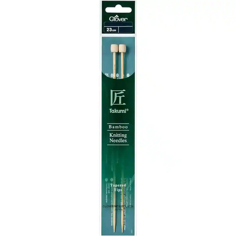 Clover Takumi 23cm x 2.25mm Bamboo Knitting Needles