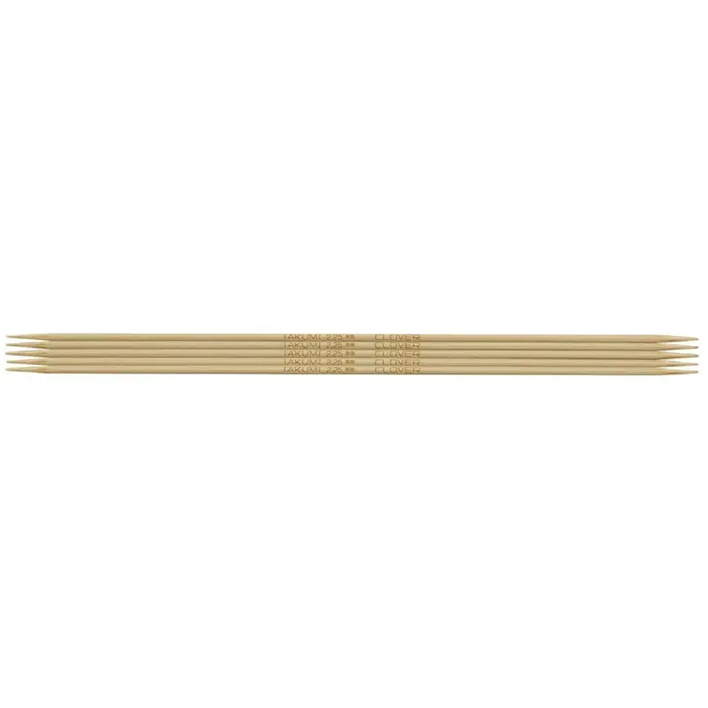 Clover 20cm 2.25mm Takumi Double Pointed Knitting Needles Pkt of 5
