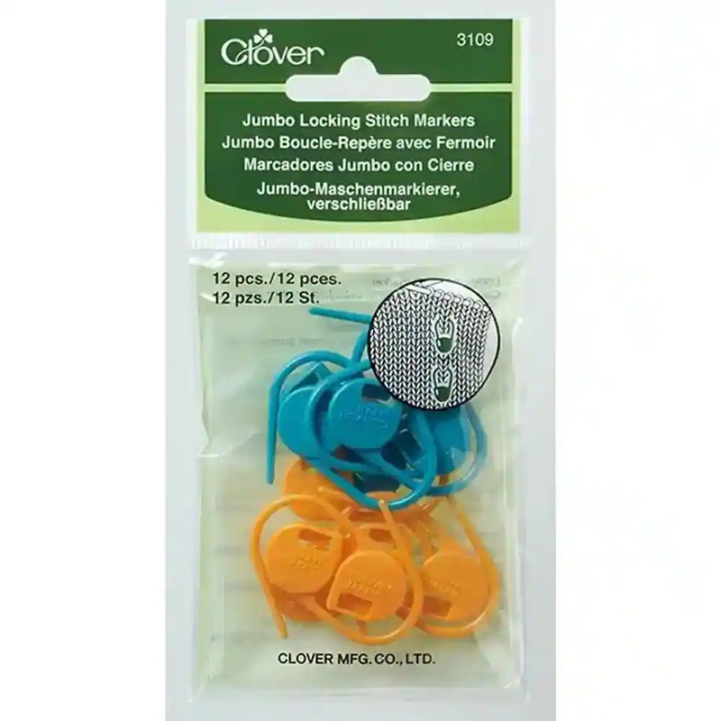 Clover Jumbo Locking Stitch Markers (3109)