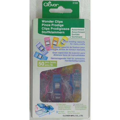 Wonder Clips Assorted Colors 50 ct. by Clover
