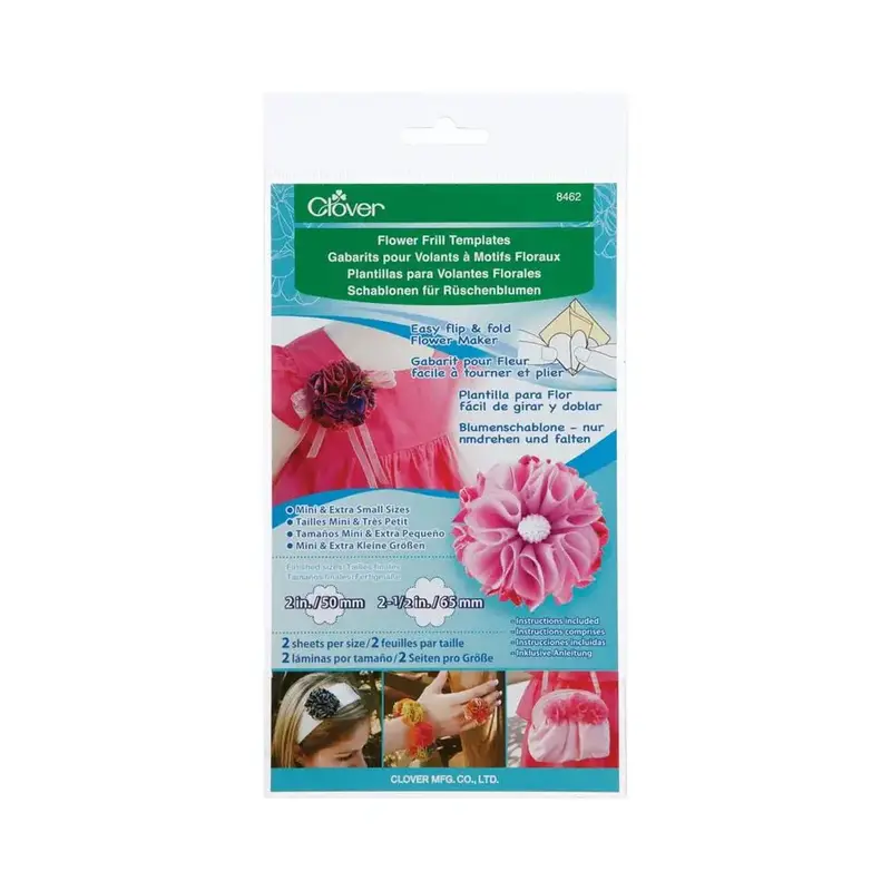 Clover Flower Frill Templates, Mini & Extra Small