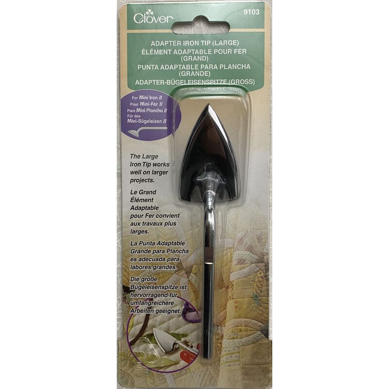Large Adapter Tip For Clover Mini Iron II, For Crafts, Quilting, Patchwork, etc