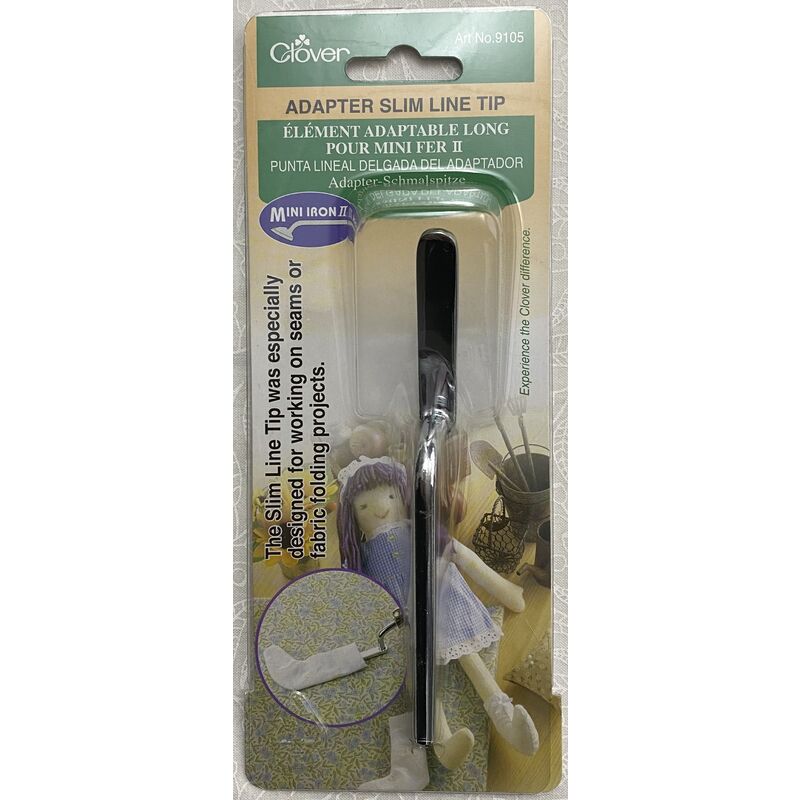 Clover Mini Iron II - Adapter SLIM LINE Tip, For Crafts, Quilting, Patchwork, etc