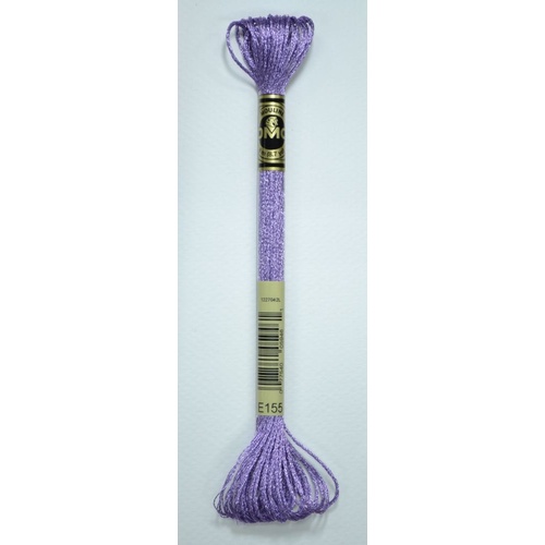 DMC Light Effects Thread, E155 AMETHYST Embroidery Floss, 8m Skein