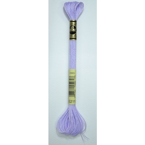 DMC Light Effects Thread, E211 LILAC Embroidery Floss, 8m Skein