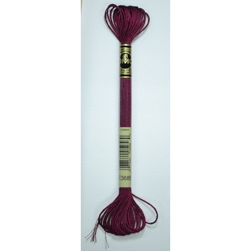 DMC Light Effects Thread, E3685 ROSEWOOD Embroidery Floss, 8m Skein