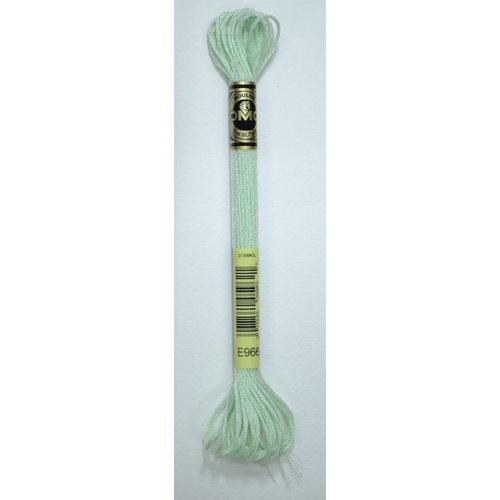 DMC Light Effects Thread, E966 Lime Embroidery Floss, 8m Skein