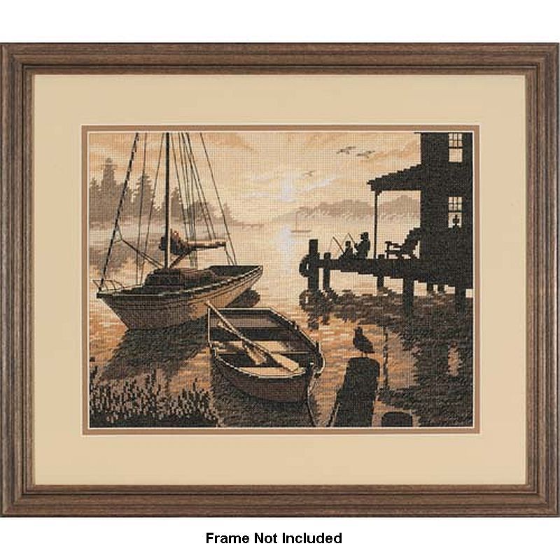 PEACEFUL SILHOUETTE Counted Cross Stitch Kit 33 x 25cm #35018 By Dimensions