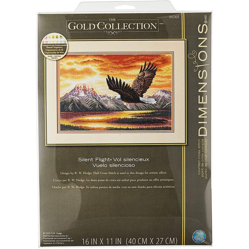 SILENT FLIGHT Counted Cross Stitch Kit, 35165 Finished Size: 16" x 11" (40.6 x 27.9cm)