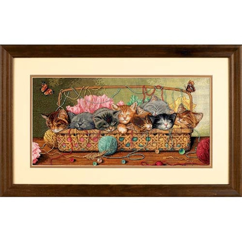 KITTY LITTER Gold Collection Counted Cross Stitch Kit #35184 By Dimensions