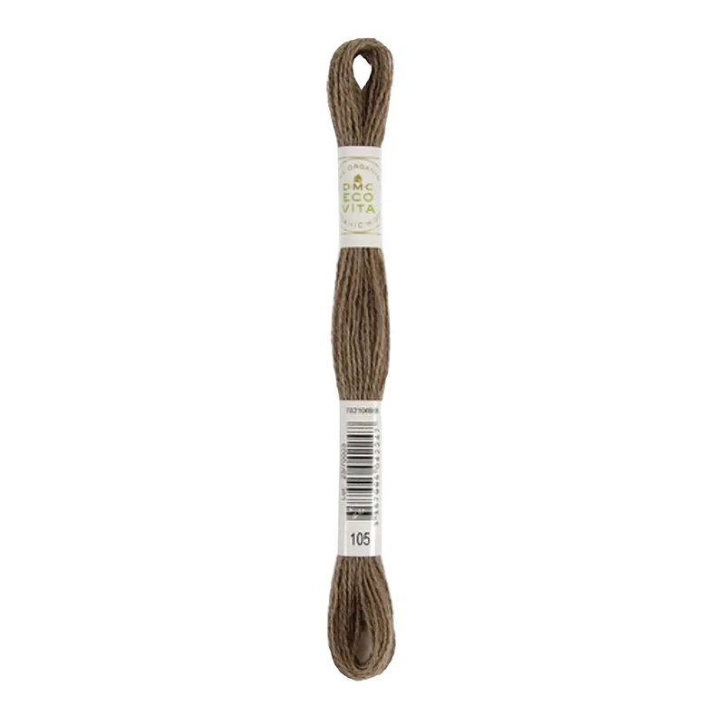DMC #105 TOASTED CATECHU Eco Vita Organic Wool Hand Embroidery Floss 16m Skein