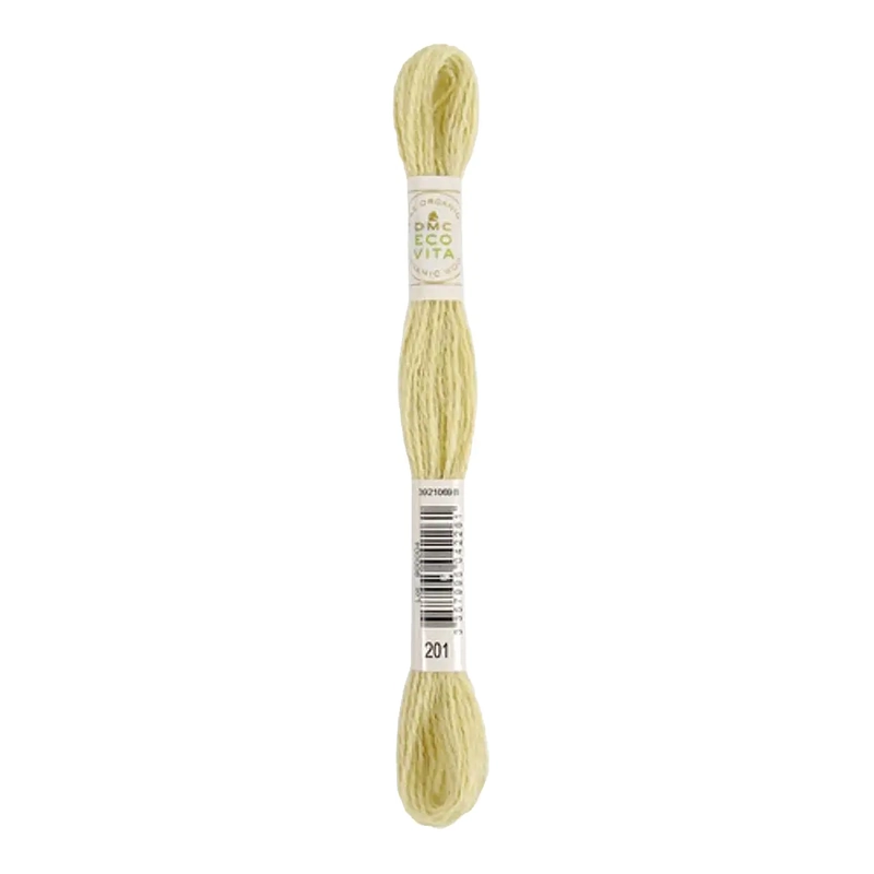 DMC #201 CREAMY WOALD Eco Vita Organic Wool Hand Embroidery Floss 16m Skein