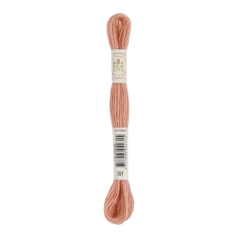 DMC #301 LYCHEE MADDER Eco Vita Organic Wool Hand Embroidery Floss 16m Skein