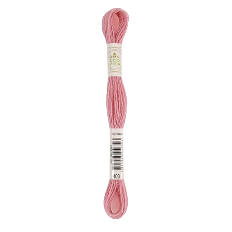DMC #403 LOTUS COCHINEAL Eco Vita Organic Wool Hand Embroidery Floss 16m Skein