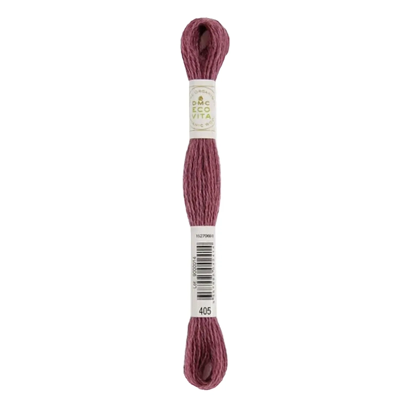 DMC #405 HYDRANGEA COCHINEAL Eco Vita Organic Wool Hand Embroidery Floss 16m Skein