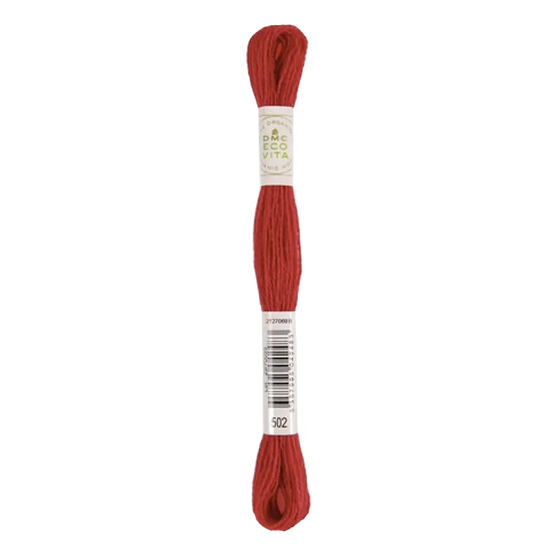DMC #502 FIERY MADDER Eco Vita Organic Wool Hand Embroidery Floss 16m Skein